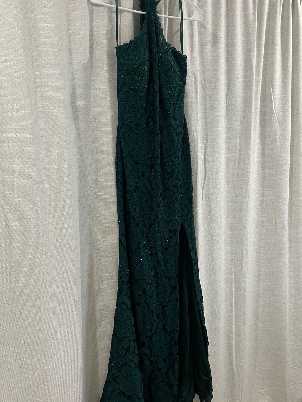 Betsy & Adam Deep Green Evening Dress - Picture 1 of 16